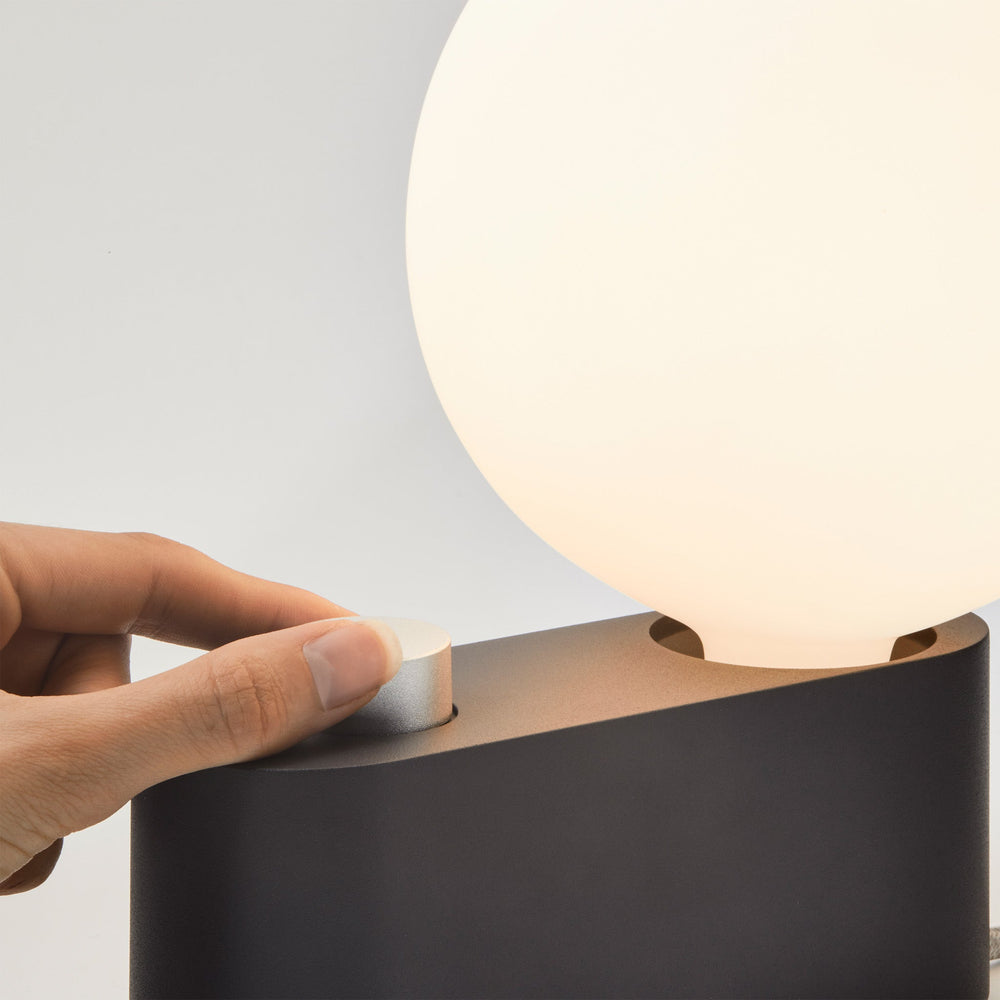 Alumina Lamp in Charcoal