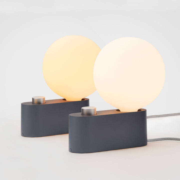 Alumina Lamp in Charcoal - Set of 2