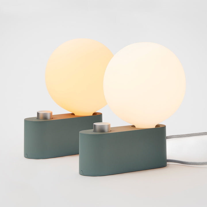 Alumina Lamp in Sage - Set of 2