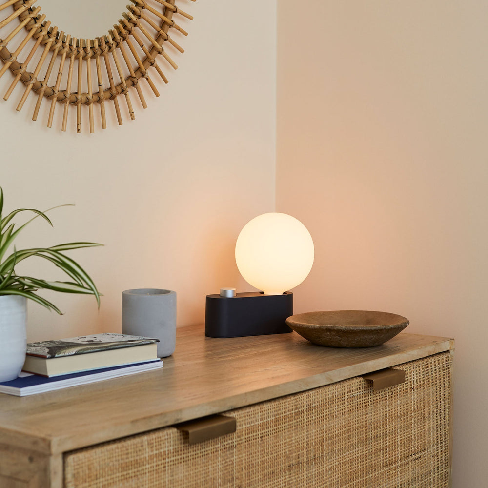 Alumina Lamp in Charcoal - Set of 2